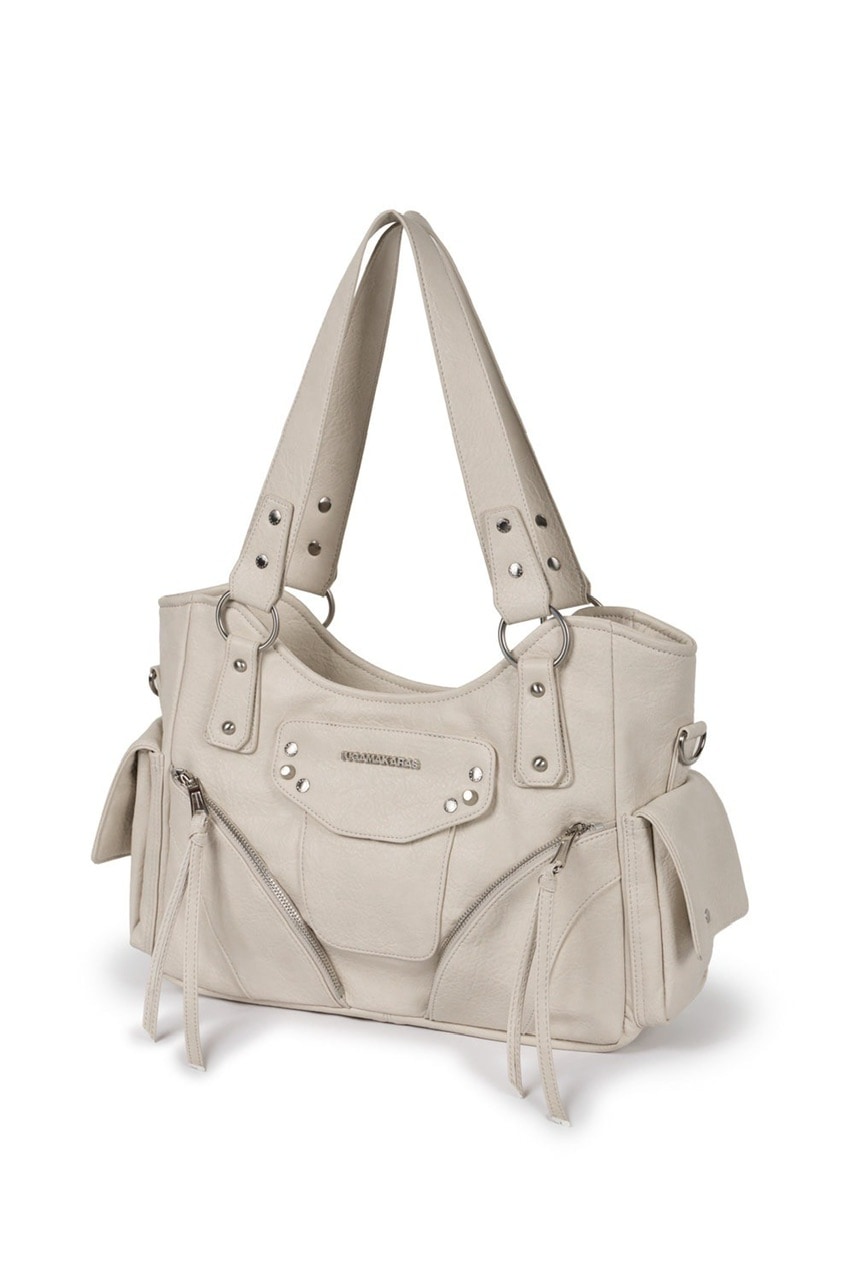 6/2再入荷【IUGAMAKARAS】Studded Leather Shoulder Bag | OUR