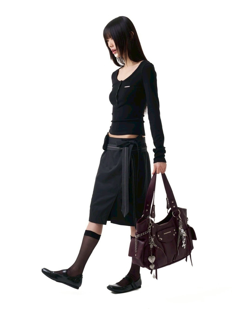 6/2再入荷【IUGAMAKARAS】Studded Leather Shoulder Bag | OUR