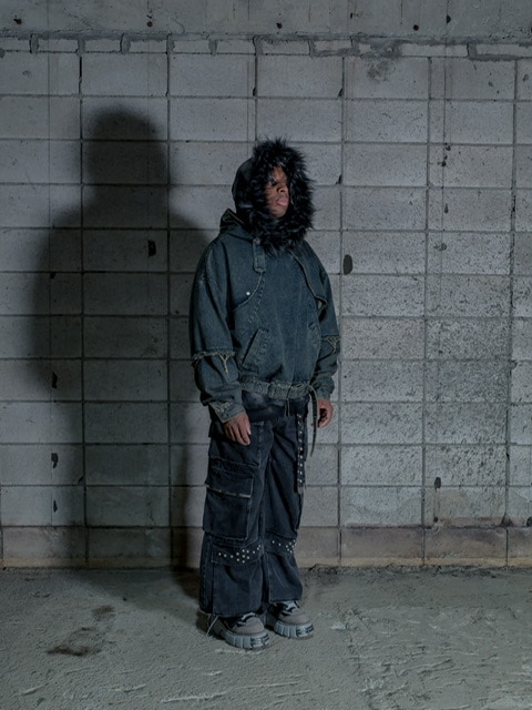 DIG YOUR OWN GRAVE】DENIM PULLOVER (2color) | OUR BRAND,DIG