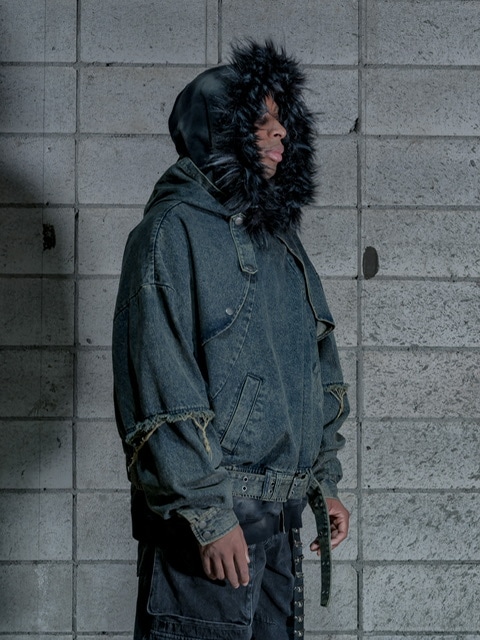 DIG YOUR OWN GRAVE】DENIM PULLOVER (2color) | OUR BRAND,DIG