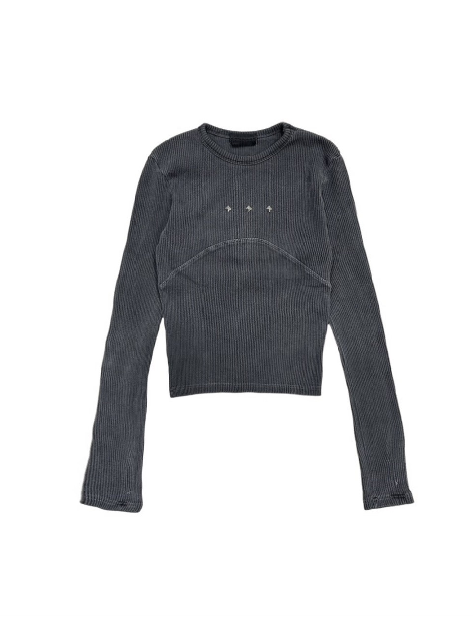 【SATIIIZ】Osel Pigment Ribbed Long Sleeve Tee 受注制【XU DOG】pigment rib long sleeve (3color) | OUR BRAND