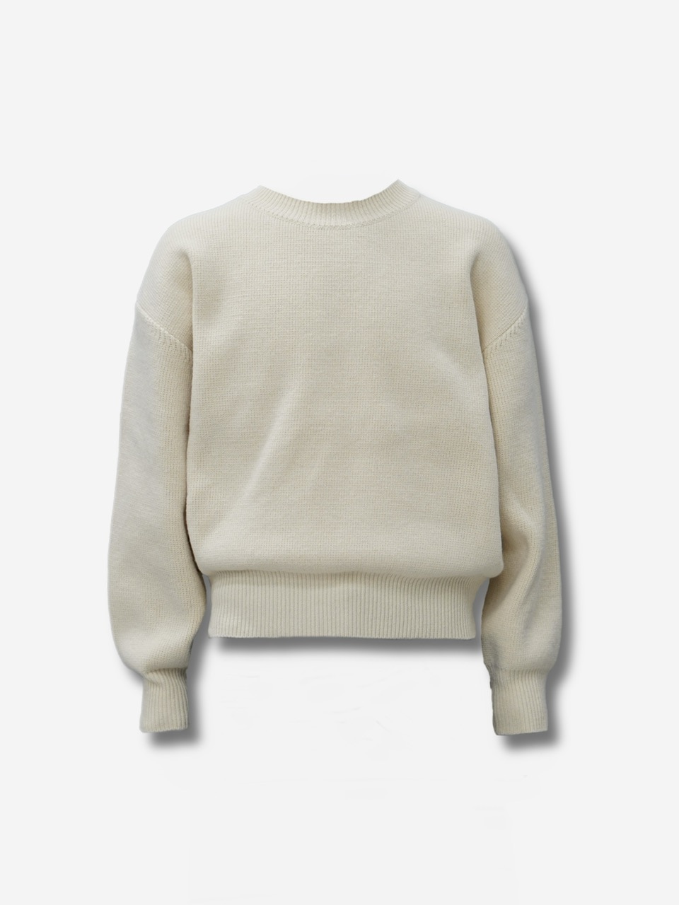 東京店WEB限定【Chikashitsu +】round wool knit (4color) | OUR BRAND