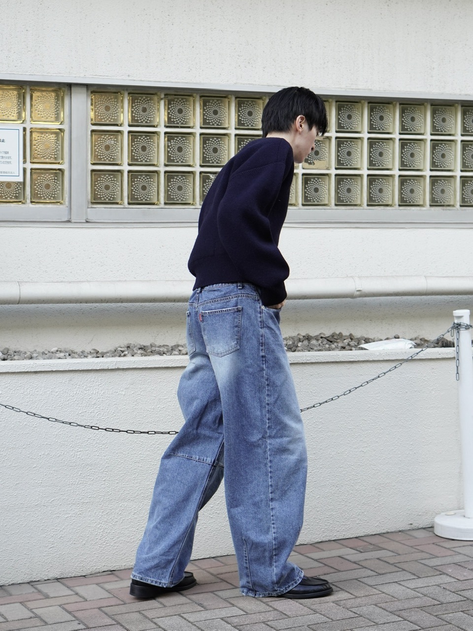 東京店WEB限定【Chikashitsu +】round wool knit (4color) | OUR