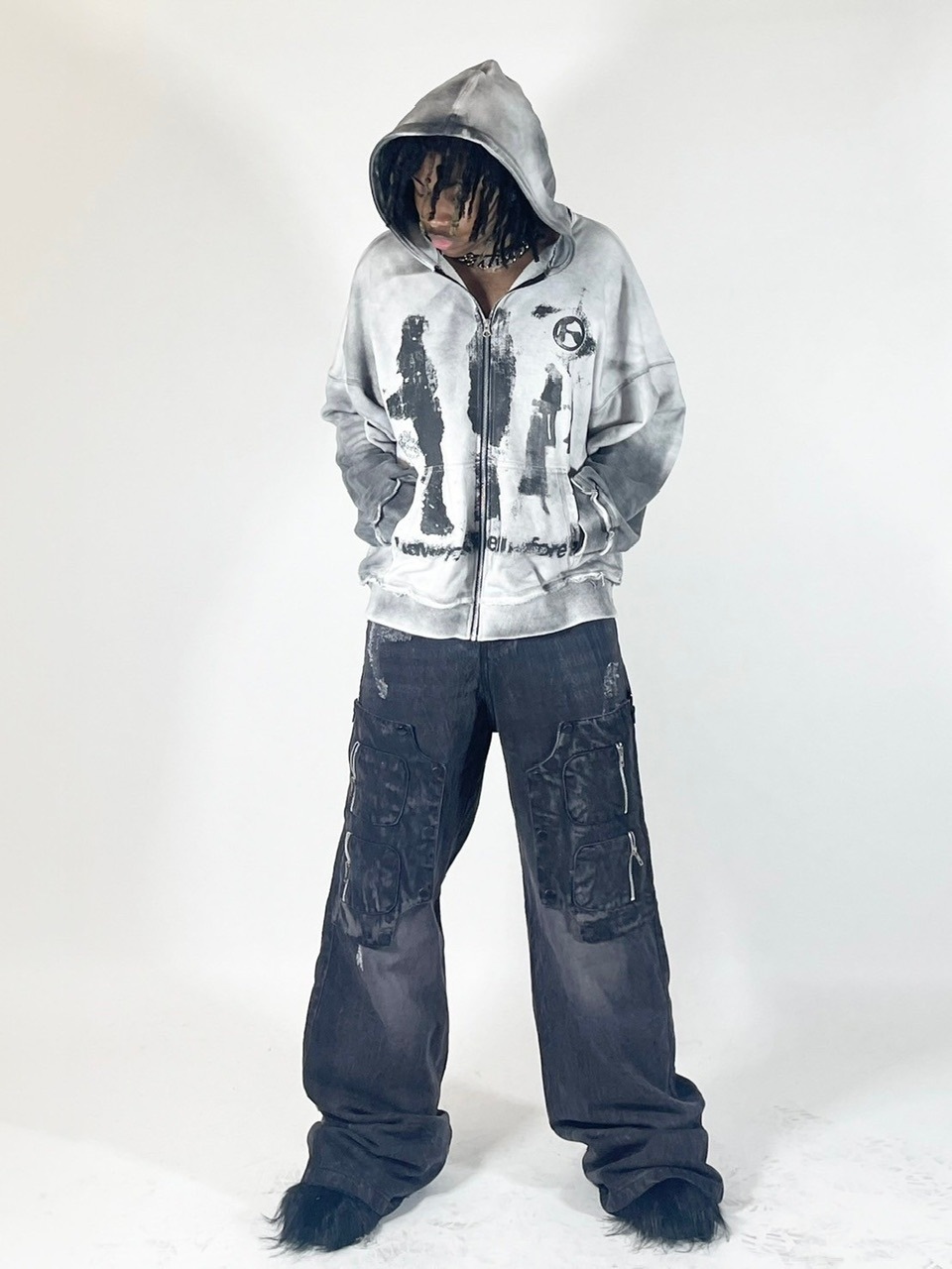 【haveyoudiedbefore?】OpusHoodiewashedGray haveyoudiedbefore?】Opus Hoodie in washed Gray / 【ハブユー
