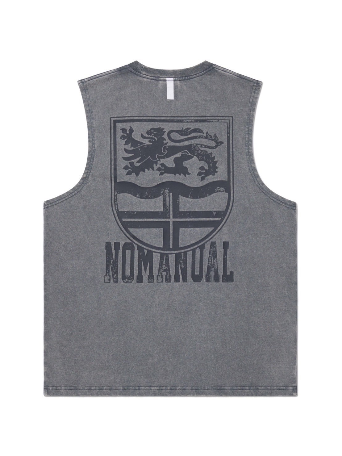 日本未入荷NOMANUALのEMBLEM WASHED T-SHIRT 全4色 NOMANUAL】EMBLEM WASHED SLEEVELESS TEE | OUR BRAND,NOMANUAL