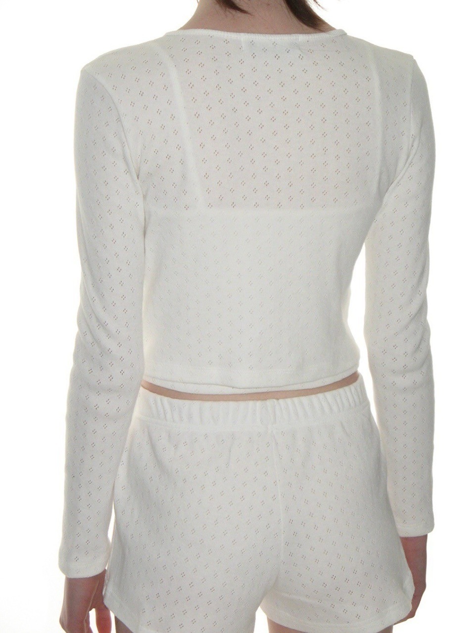CRANK】HEART BUTTON EYELET CARDIGAN | OUR BRAND,CRANK