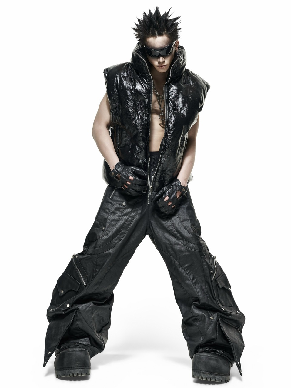 POUTNIK KNIGHT Pants XS BLK 廃盤 名作 RICH】Knight Wide Waxed Pants | OUR BRAND,RICH | PRESSING