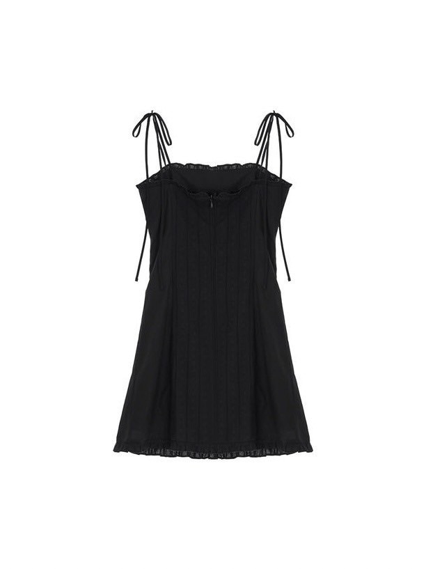 ◇Not your rose◇ Lace frill mini dress (Black) NOTYOURROSE】Lace frill mini dress | OUR BRAND,NOT YOUR ROSE