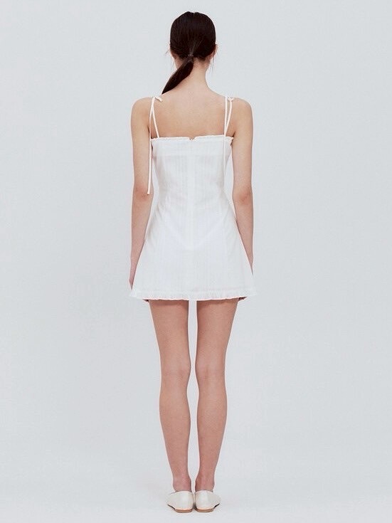 ◇Not your rose◇ Lace frill mini dress (Ivory) NOTYOURROSE】Lace frill mini dress | OUR BRAND,NOT YOUR ROSE