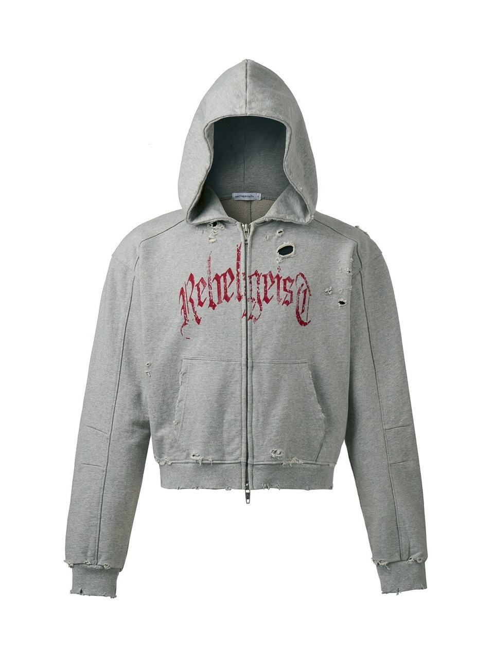 ●ANOTHERYOUTH● damaged crop zip-up hoodie (2色) ANOTHERYOUTH】damaged crop zip-up hoodie | OUR BRAND