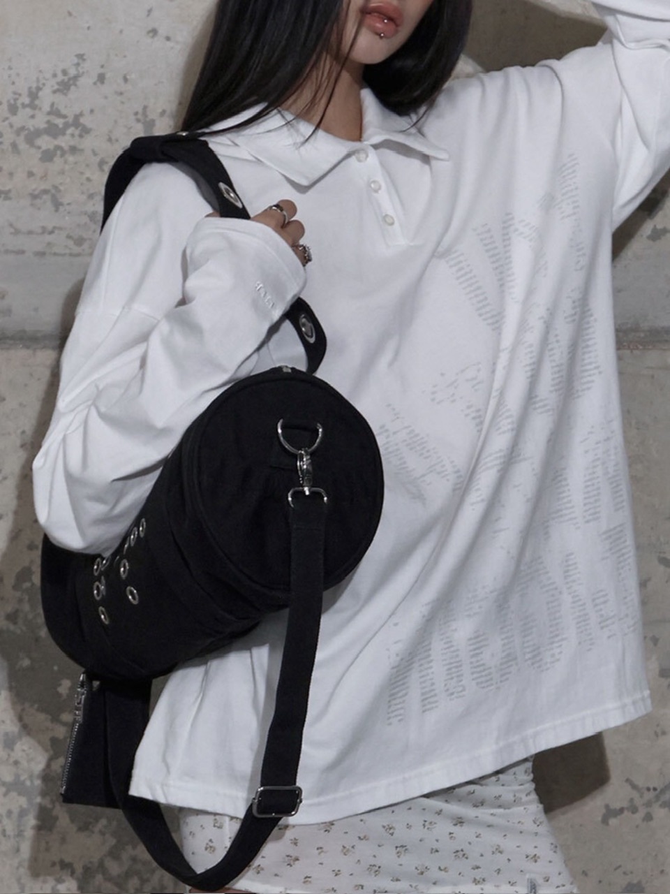 FANCY CLUB】FFFF EYELET DUFFLE BAG / 【ファンシークラブ】FFFF