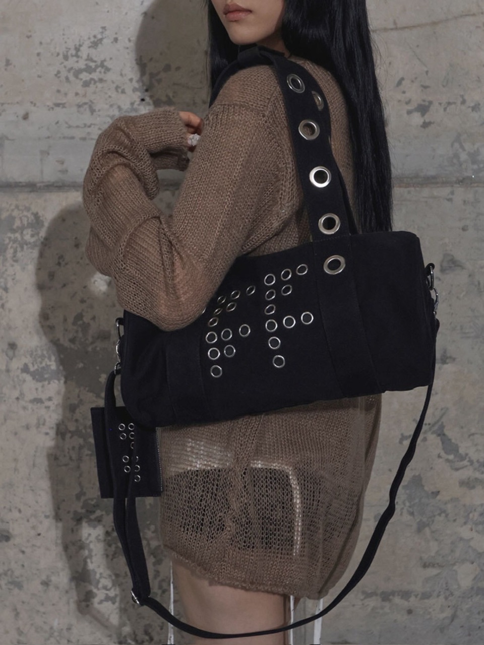 FANCY CLUB】FFFF EYELET DUFFLE BAG / 【ファンシークラブ】FFFF