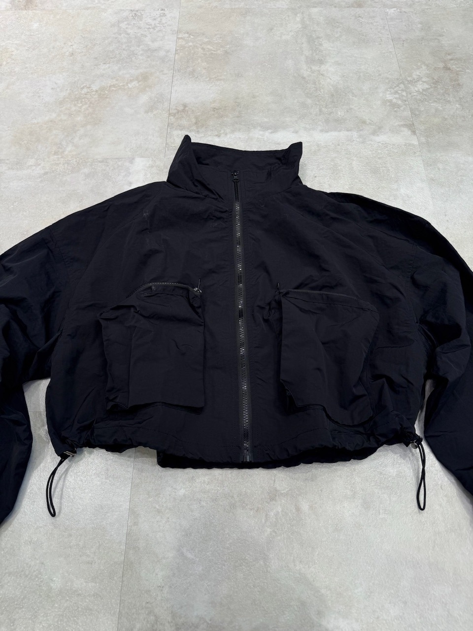 Nerd out XU】nylon crop jacket / 【ナードアウトエックスユー