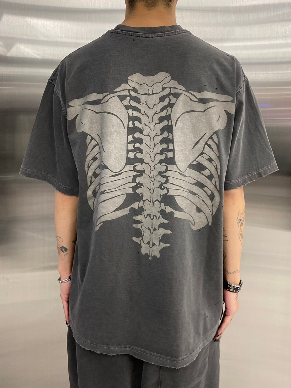 Never mind the XU】skeleton tee / 【ネバーマインドザエックス