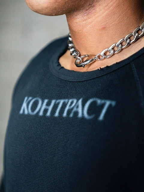 DIG YOUR OWN GRAVE】DAMAGE THERMAL L/S TEE (3color) | OUR BRAND