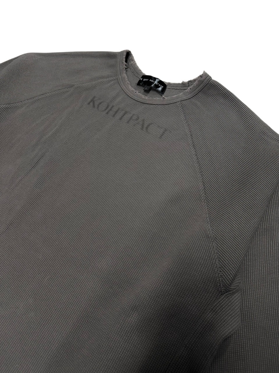 トップス Dig your own grave L black DIG YOUR OWN GRAVE】DAMAGE THERMAL L/S TEE (3color) | OUR BRAND