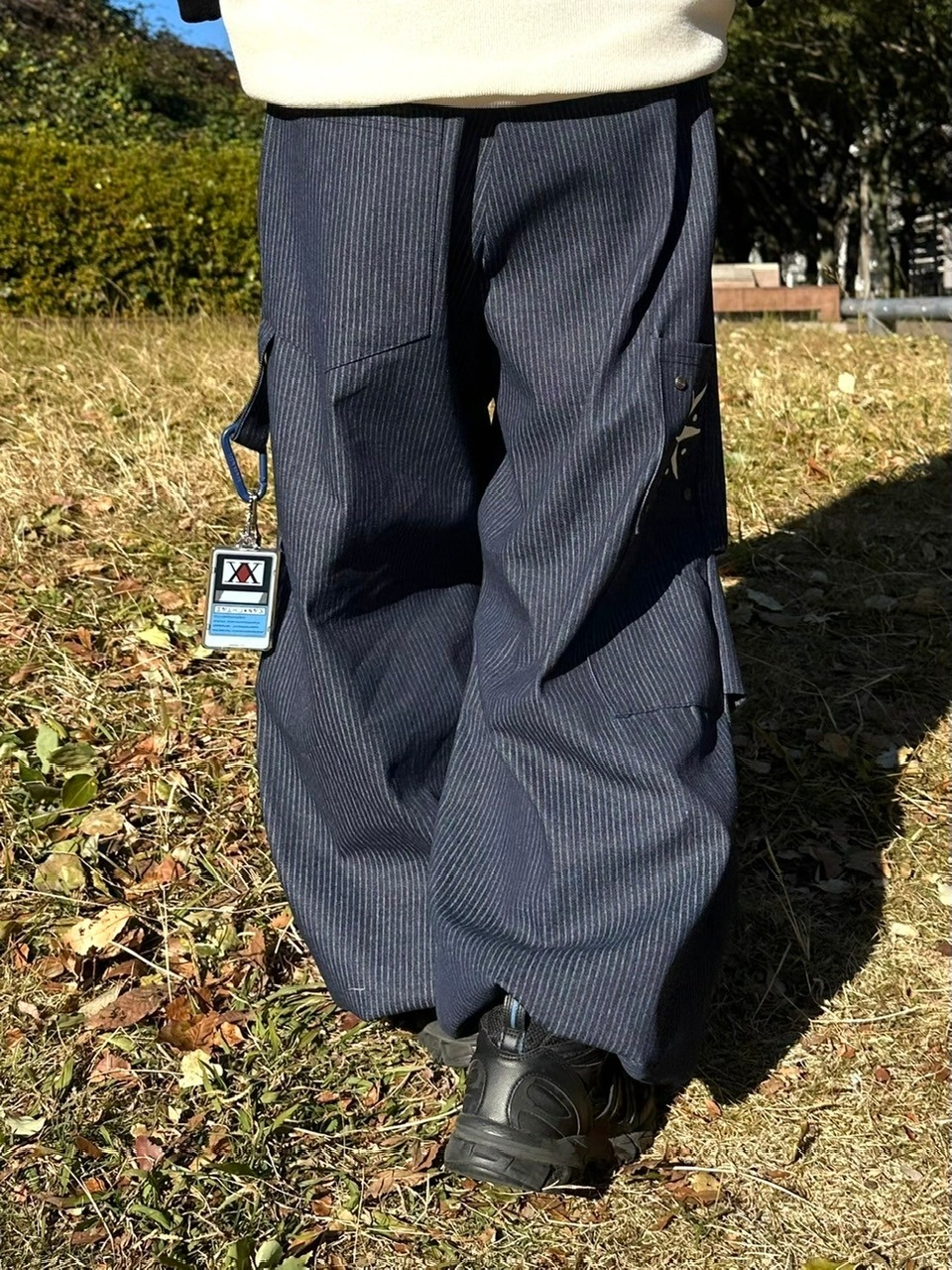 受注制【youll】stripe carpenter pants (2color)