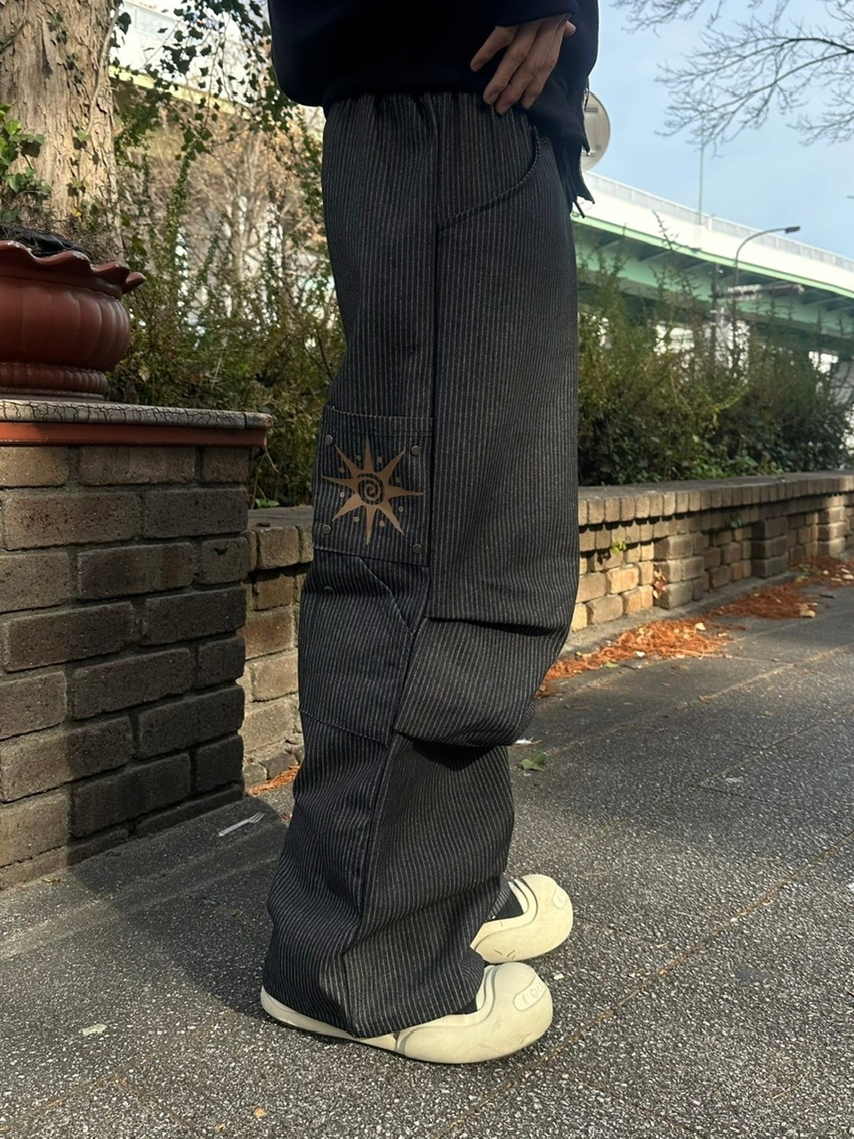 受注制【youll】stripe carpenter pants (2color)