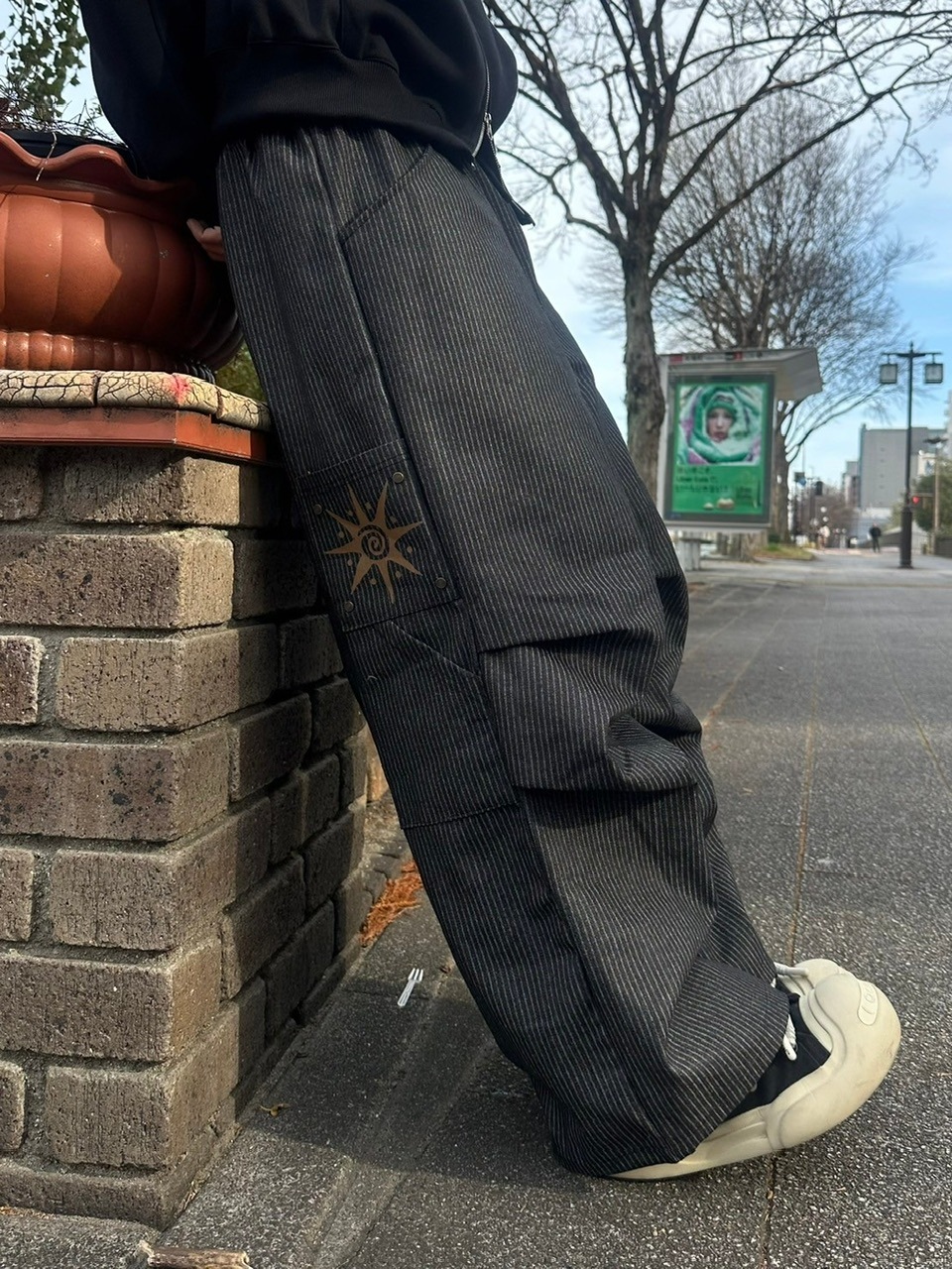 受注制【youll】stripe carpenter pants (2color)