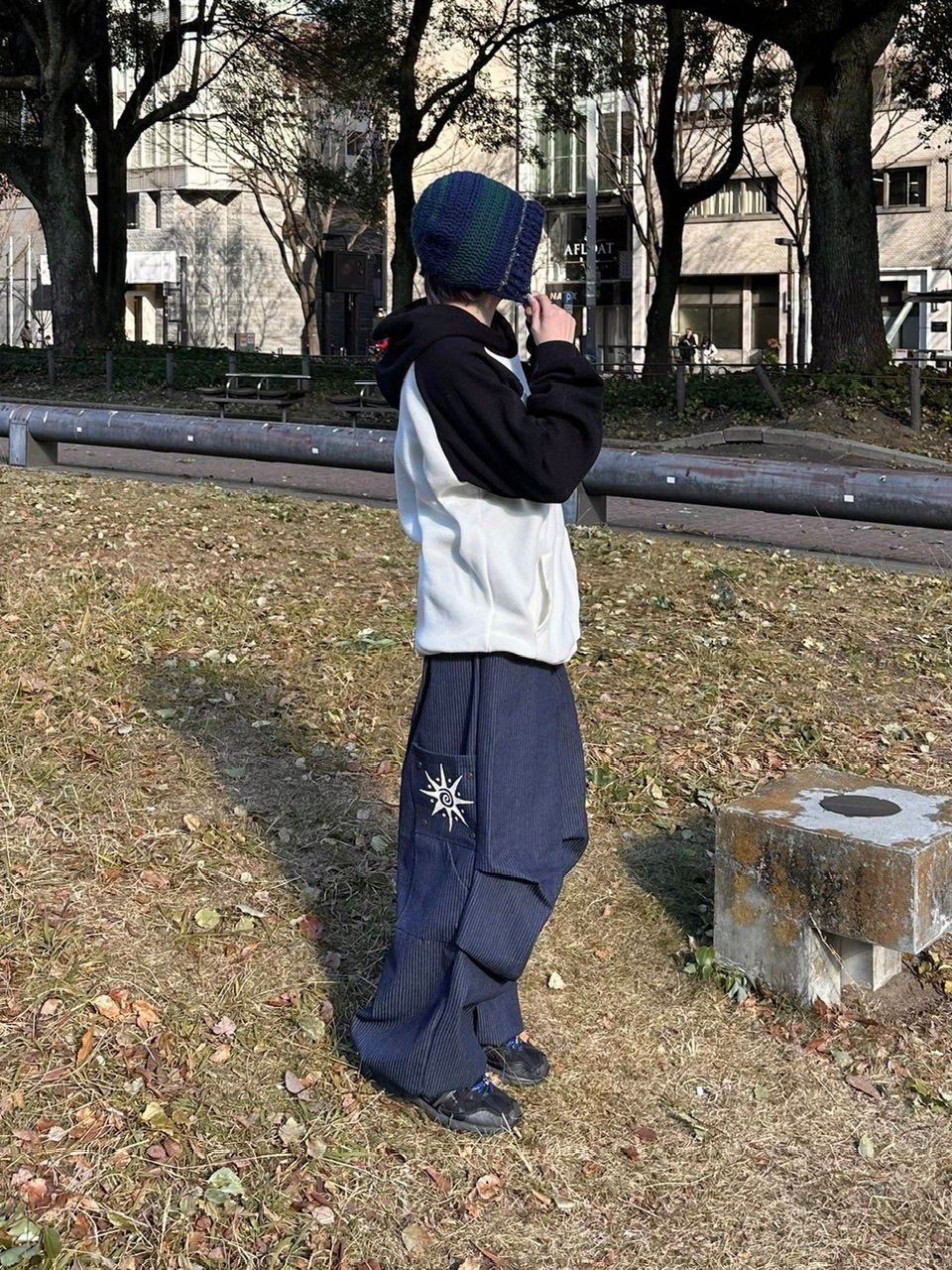 受注制【youll】stripe carpenter pants (2color)