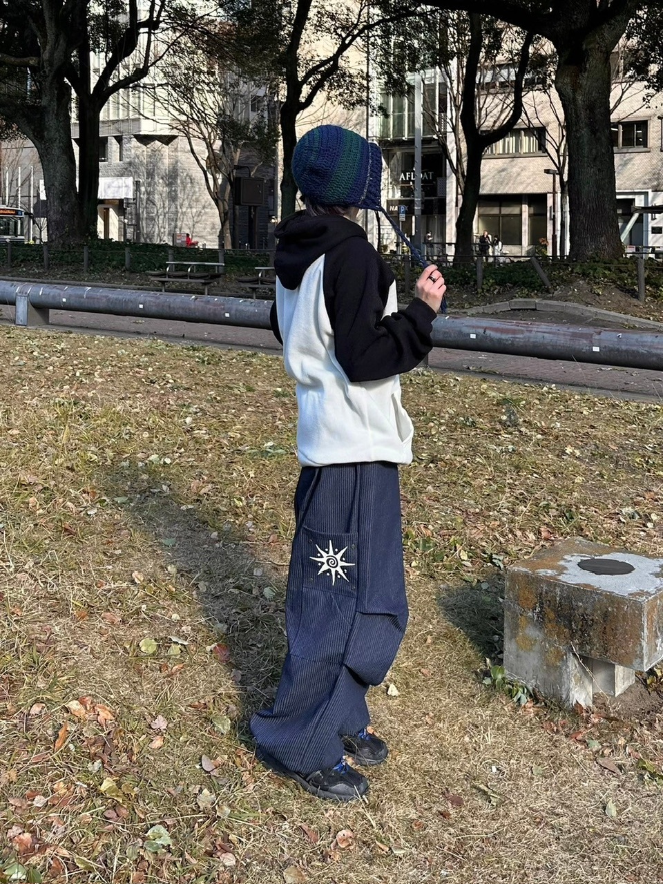 受注制【youll】stripe carpenter pants (2color)