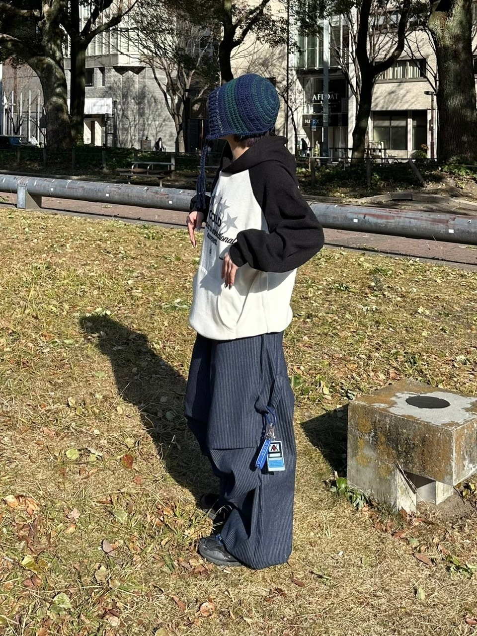 受注制【youll】stripe carpenter pants (2color)