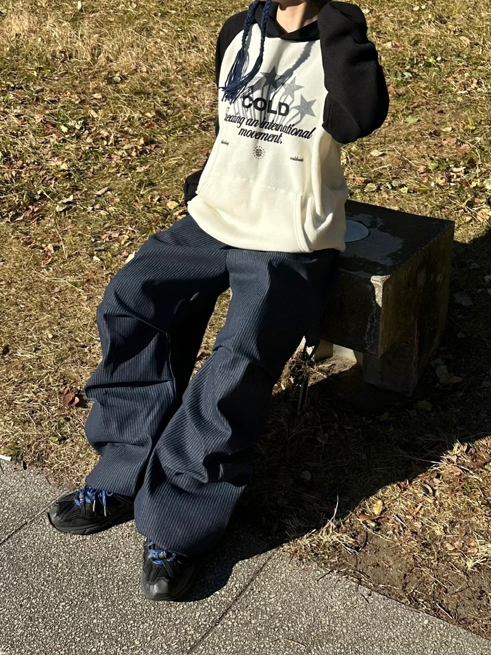 受注制【youll】stripe carpenter pants (2color)