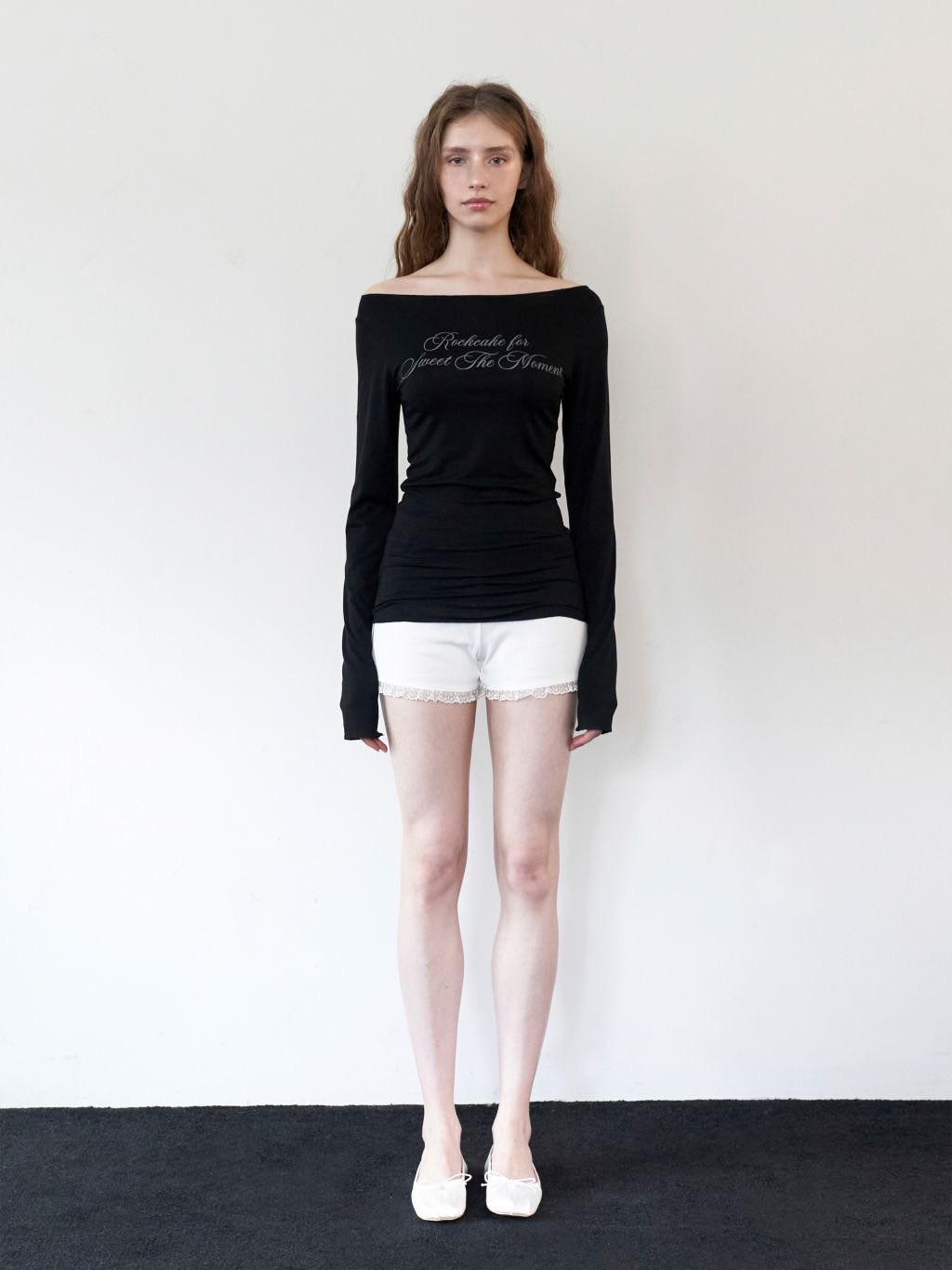 ★24-25FW新作★ROCKCAKE★Cursive Mesh Top MUSINSA | ROCKCAKE Cursive Mesh Top - Black