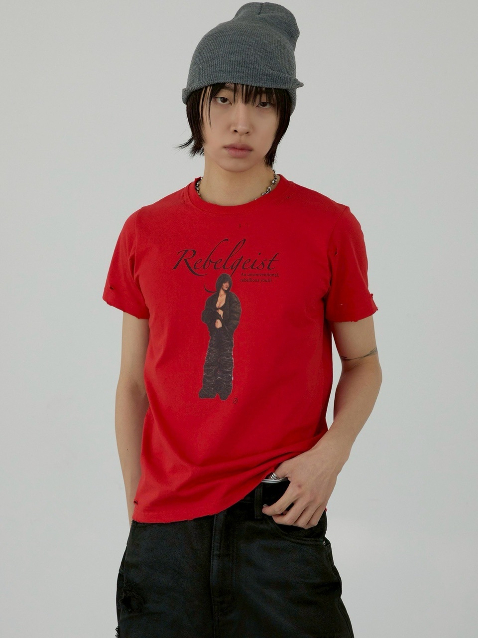ANOTHERYOUTH ★ sniper damaged T ANOTHERYOUTH】sniper damage T | OUR BRAND,ANOTHERYOUTH