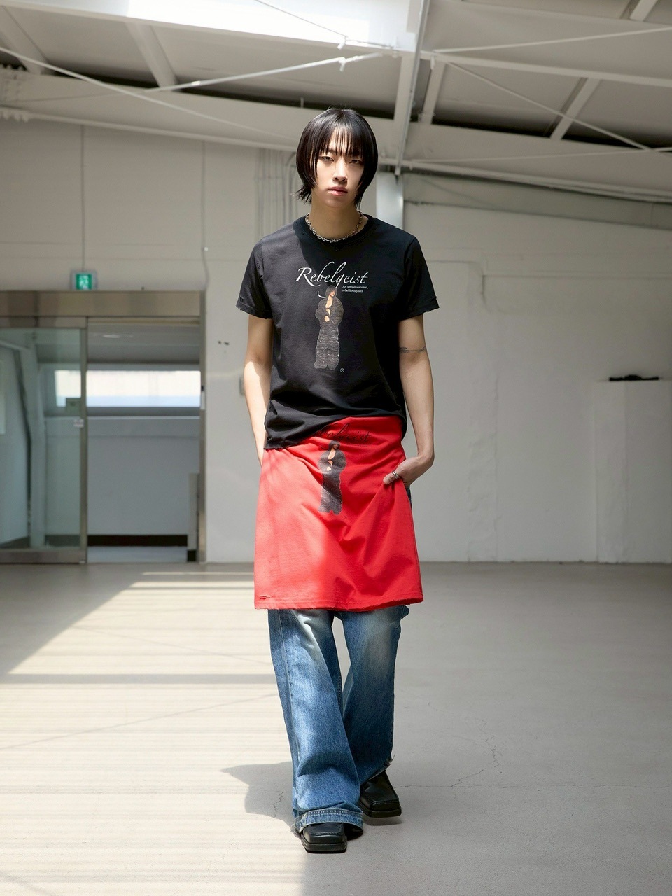 ANOTHERYOUTH ★ sniper damaged T ANOTHERYOUTH】sniper damage T | OUR BRAND,ANOTHERYOUTH