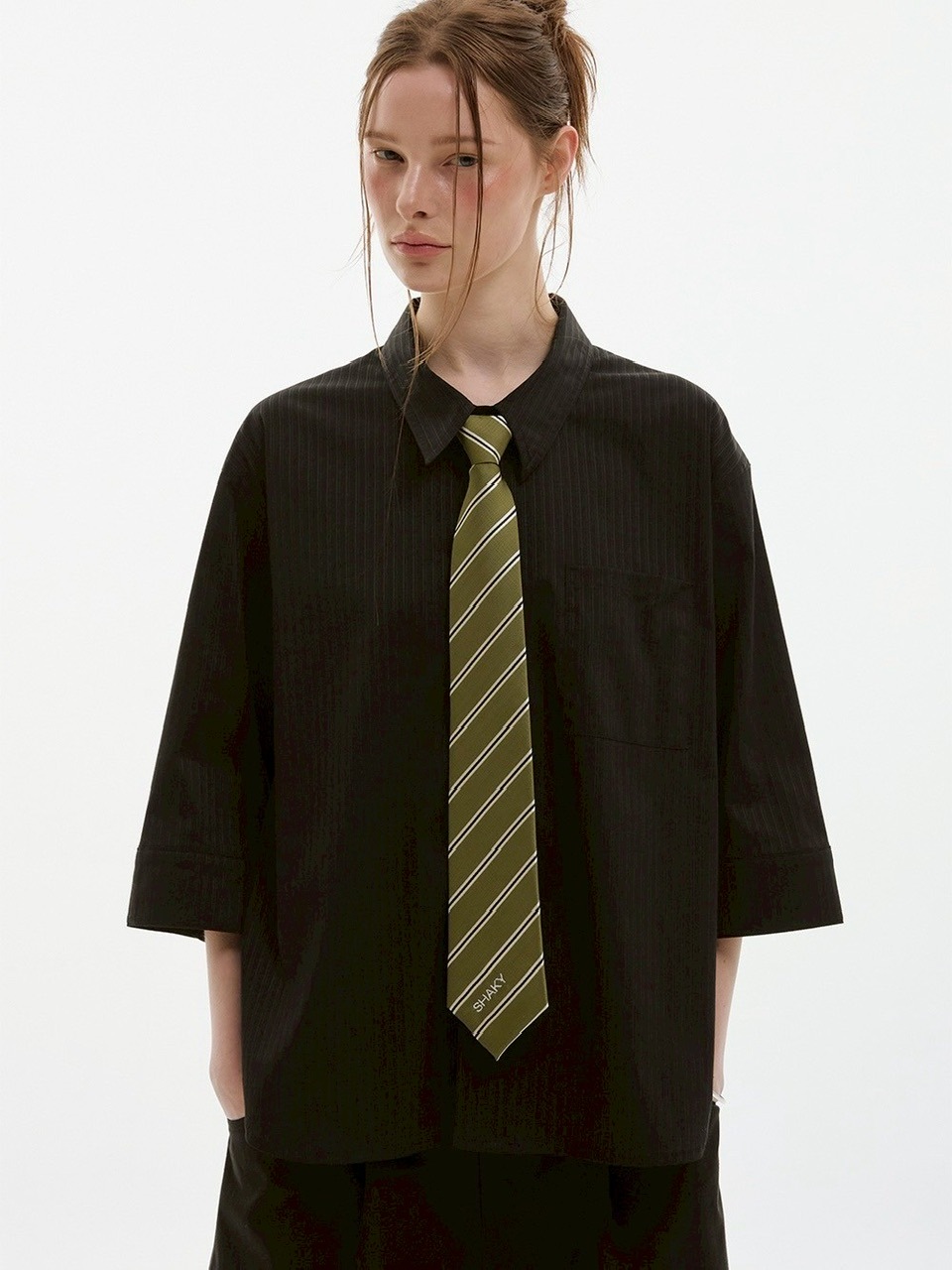 ●ESC STUDIO● shaky tie chill shirt (2色) unisex ESC STUDIO】shaky tie chil shirt/ 【イーエスシーステュディオ