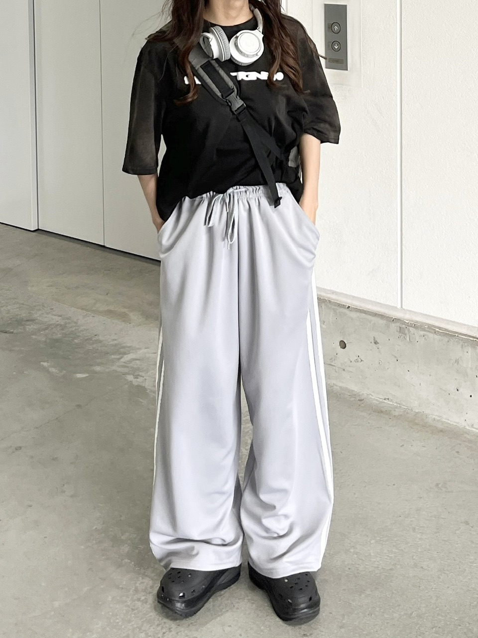 受注制【youll】track wide pants (2color)