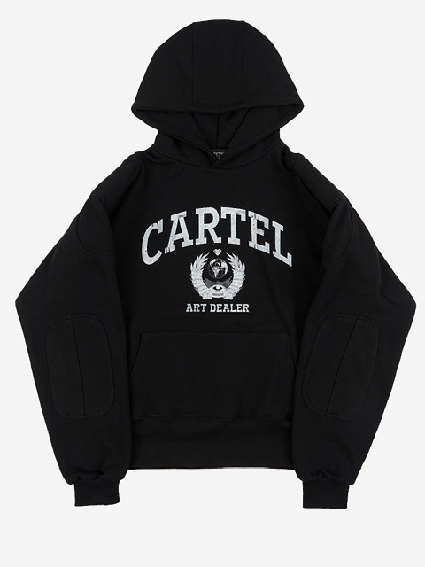 【SUNDAY OFF CLUB】SHOULDER PADDED HEAVY TERRY HOODIE SUNDAY OFF CLUB】Cartel Shoulder Padded Heavy Terry Hoodie
