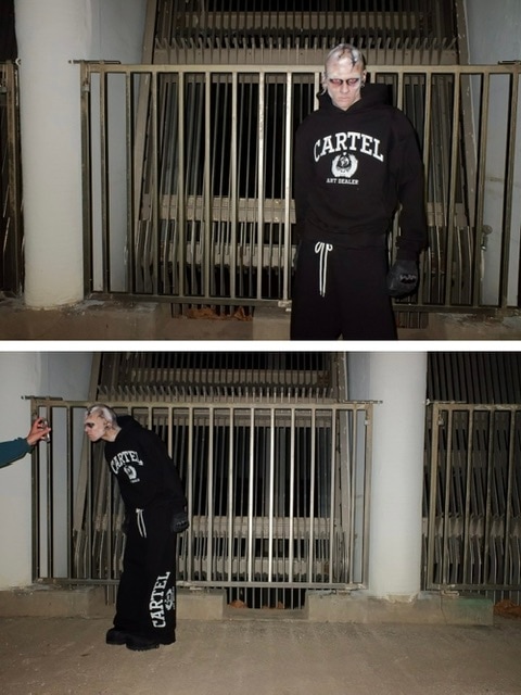 SUNDAY OFF CLUB】Cartel Shoulder Padded Heavy Terry Hoodie