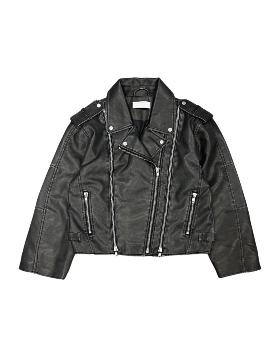 受注制【Never mind the XU】washed leather jacket