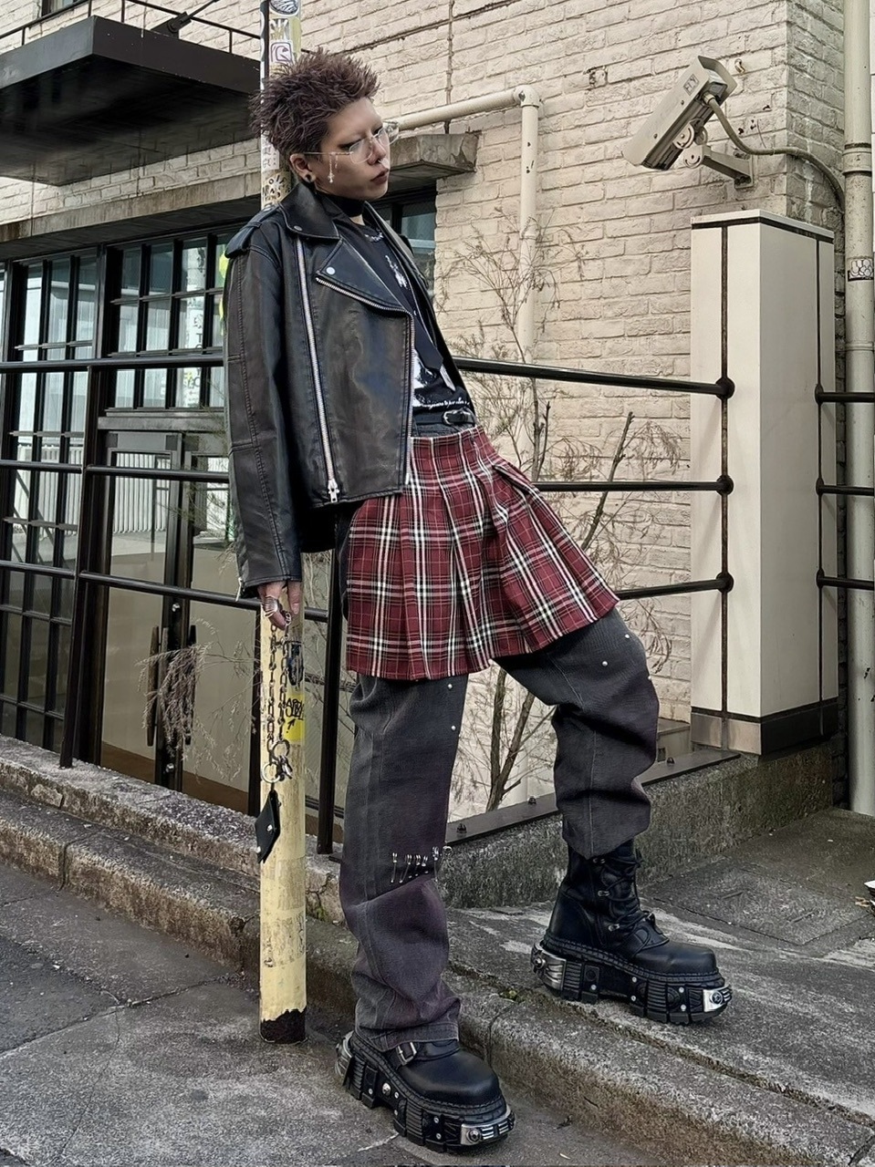 受注制【Never mind the XU】washed leather jacket