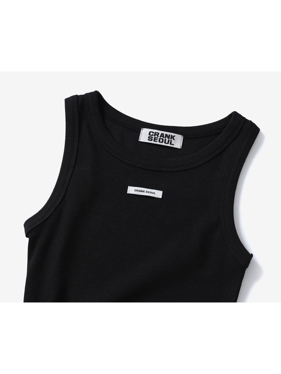 crank FRILL SNAP SLEEVELESS ブラック 韓国 フリル crank FRILL SNAP SLEEVELESS ブラック 韓国 フリル