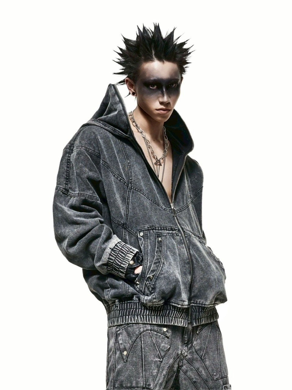 RICH】Hoodie Ninja Denim Wash / 【リッチ】ダーティー