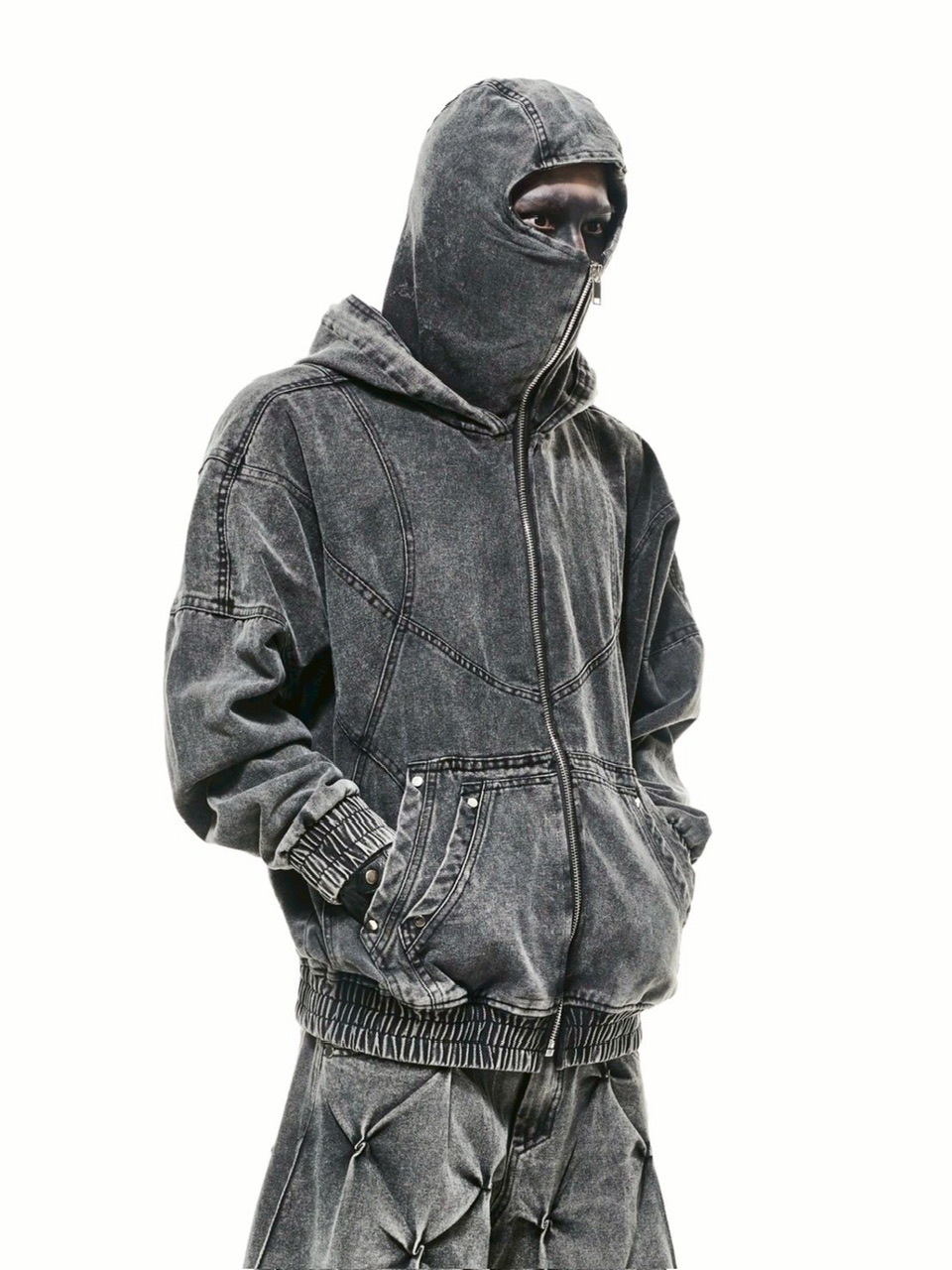 WASH hoodie デニムトップス lagua gem WASH HOODIE デニムトップス