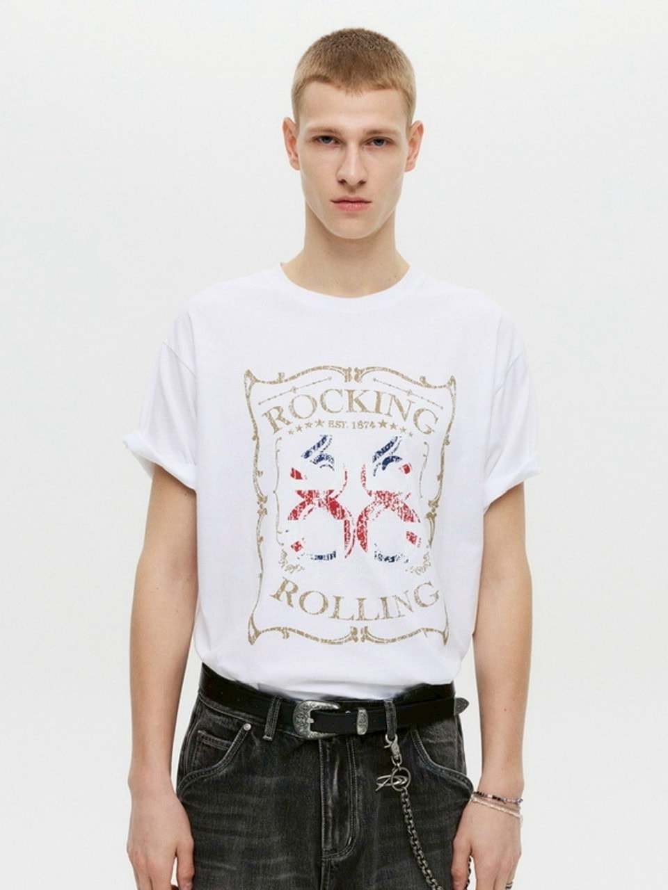 [DNSR] Rock and Roll Half Sleeve /追跡付 DNSR】Rock & Roll Half Sleeve Tee | OUR BRAND,DNSR