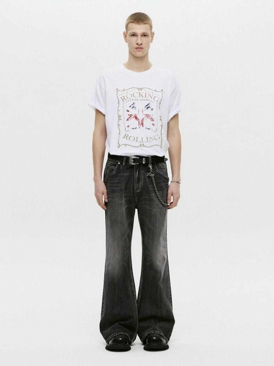 [DNSR] Rock and Roll Half Sleeve /追跡付 DNSR】Rock & Roll Half Sleeve Tee | OUR BRAND,DNSR