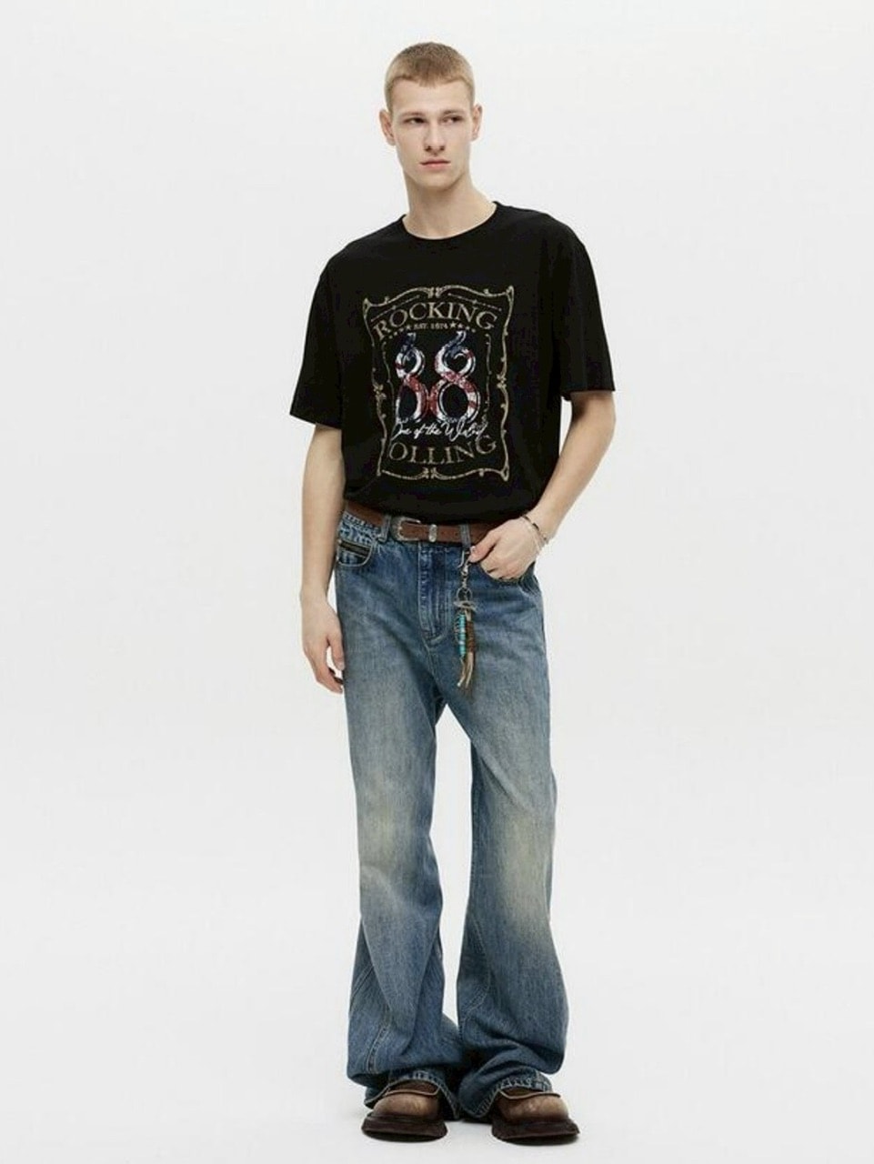DNSR】Rock & Roll Half Sleeve Tee | OUR BRAND,DNSR