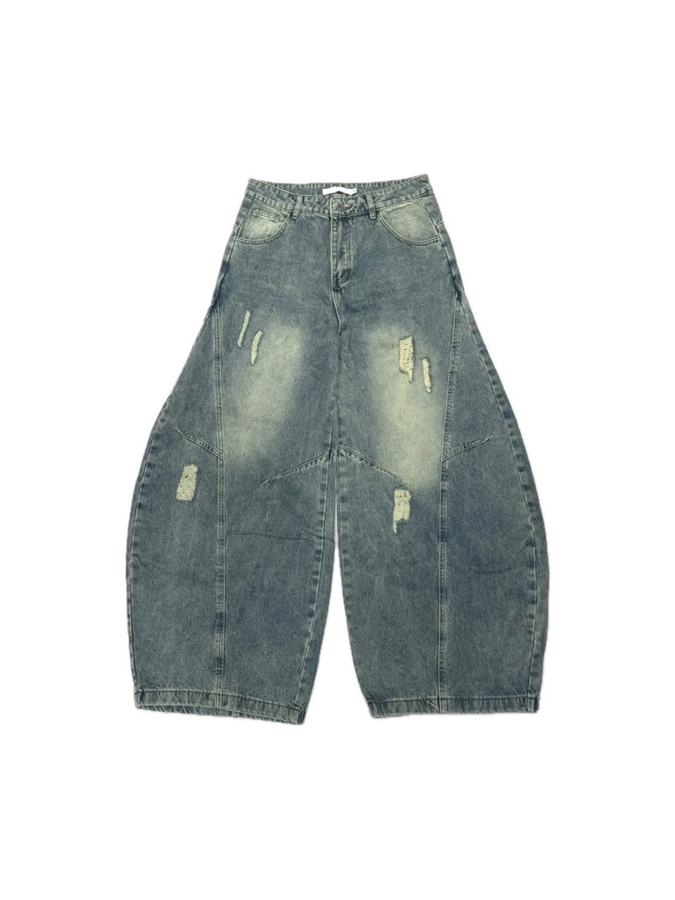 デニム・ジーパン IONSEOUL Pure balloon low denim 4JH034 受注制【youll】vintage balloon denim pants | OUR BRAND,youll
