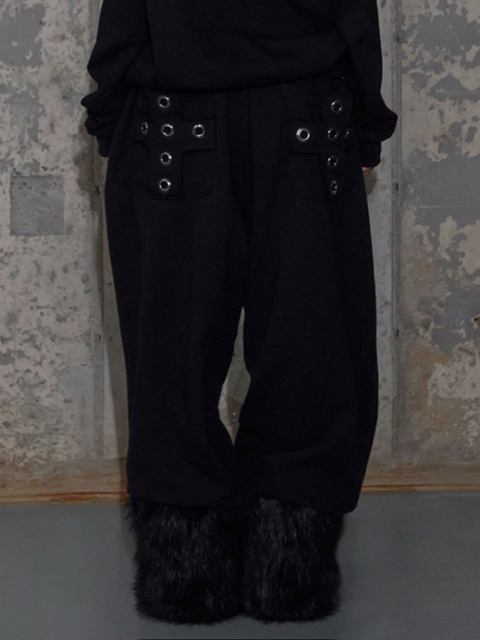 FANCY CLUB】KEYCHAIN EYELET SWEATPANTS / 【ファンシークラブ】キー