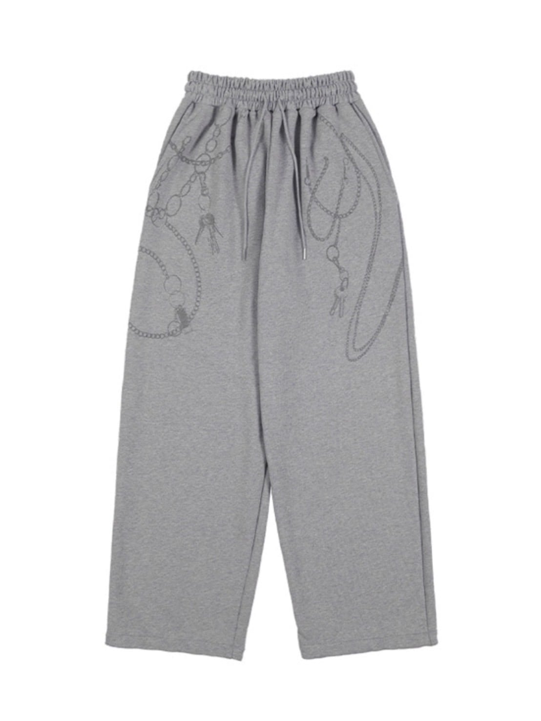 FANCY CLUB パンツ FANCY CLUB】KEYCHAIN EYELET SWEATPANTS / 【ファンシークラブ】キー