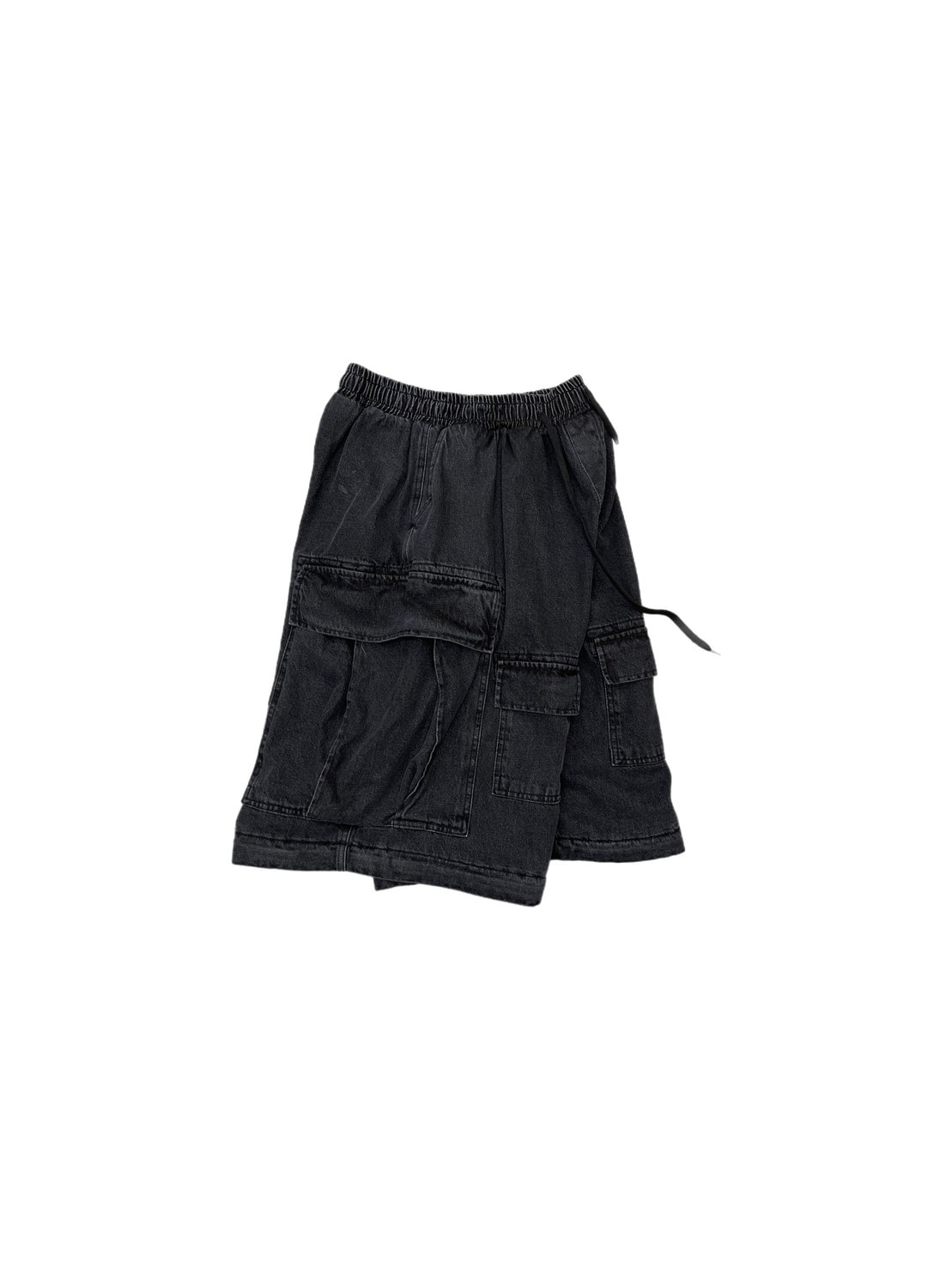 受注制【Chikashitsu +】2way heavy pocket denim cargo pants