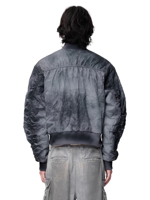 The Boy Has No Patience】Pleated Spray Color Ma1 Jacket / 【ザ