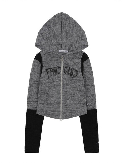 【NASTY FANCY CLUB】INTENSE BOOKLE HOOD ZIP UP