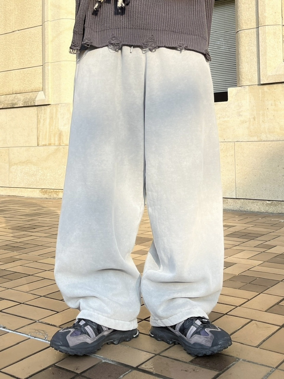 受注制【youll】pigment sweat pants (2color)