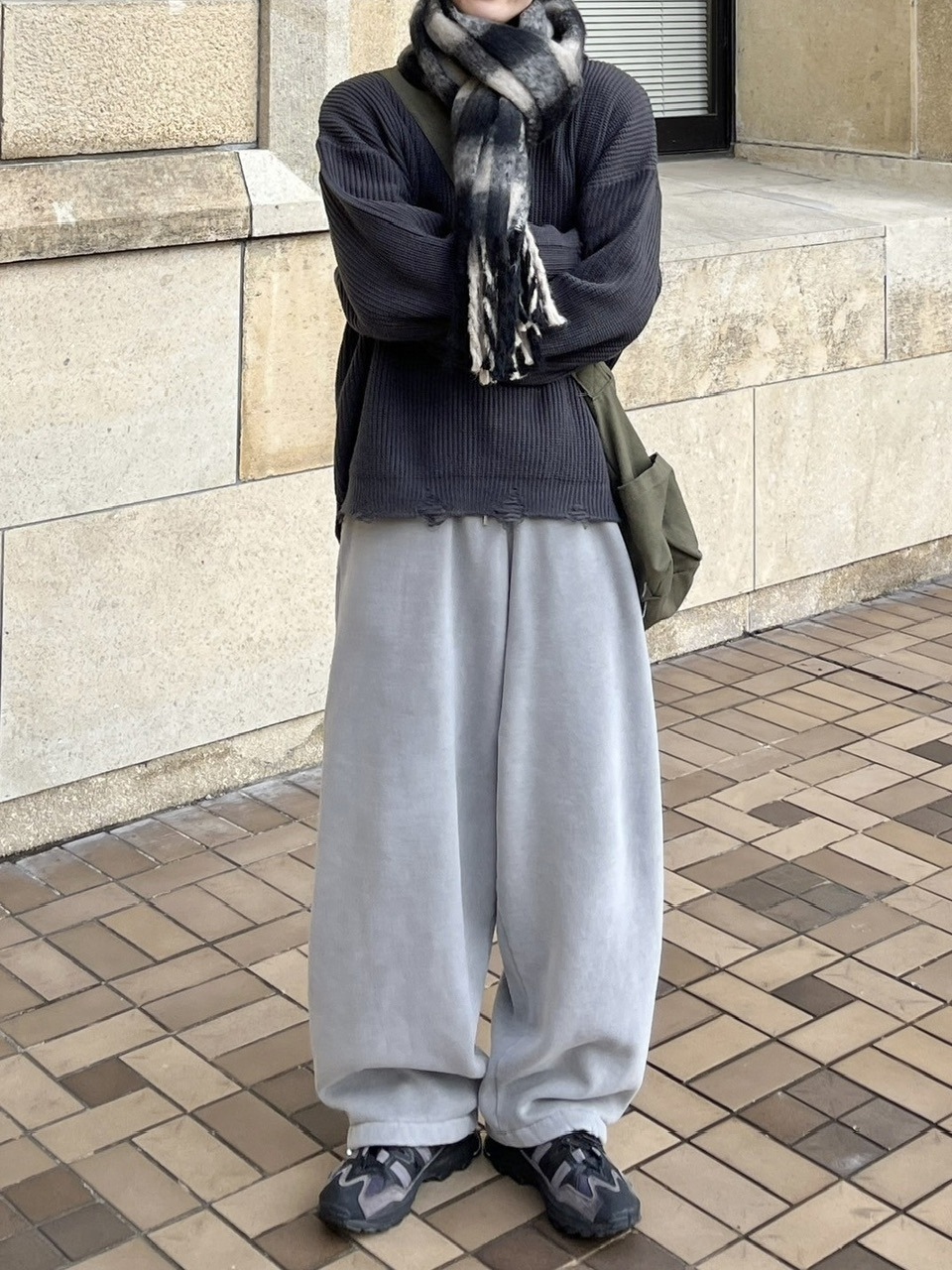 スウェットパンツ IONSEOUL 2 Low Love Pigment Training Pants(2color) 受注制【youll】pigment sweat pants (2color) | OUR BRAND